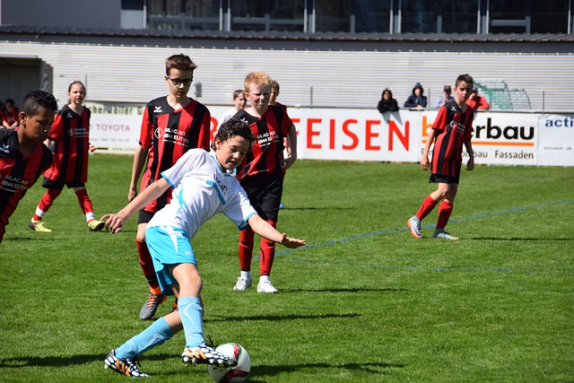 足球场上的 足球场上的